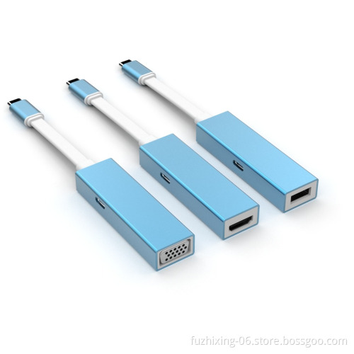 Innovative Product Type-C to VGA and 1 port USB3.0 Hub Converter